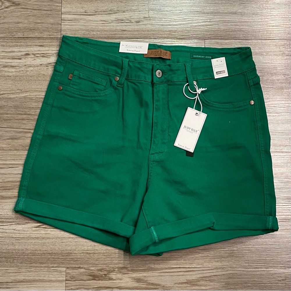 Judy Blue Green High Waist Women Shorts
